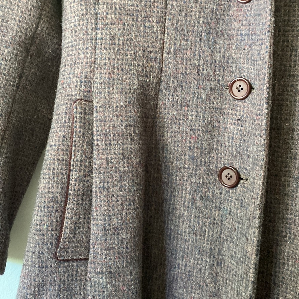 Amazing Vintage 40’s Era purple pea coat - Picture 4 of 7